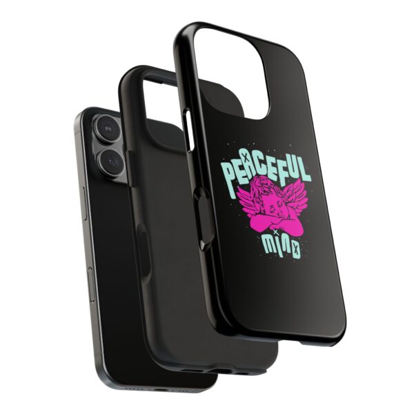Peaceful Mind Angel Graphic iPhone Case – Chamuel Celestial Art | Angelcore Aesthetic