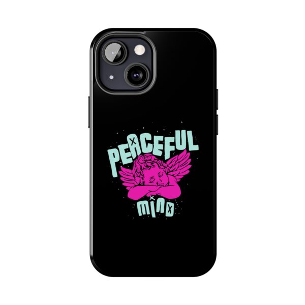 Peaceful Mind Angel Graphic iPhone Case – Chamuel Celestial Art | Angelcore Aesthetic