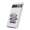 Pastel Goth Teddy Bear Phone Case – Creepy Cute Winged Bear with Scythe | Kawaii Goth Aesthetic Case