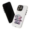 Pastel Goth Teddy Bear Phone Case – Creepy Cute Winged Bear with Scythe | Kawaii Goth Aesthetic Case