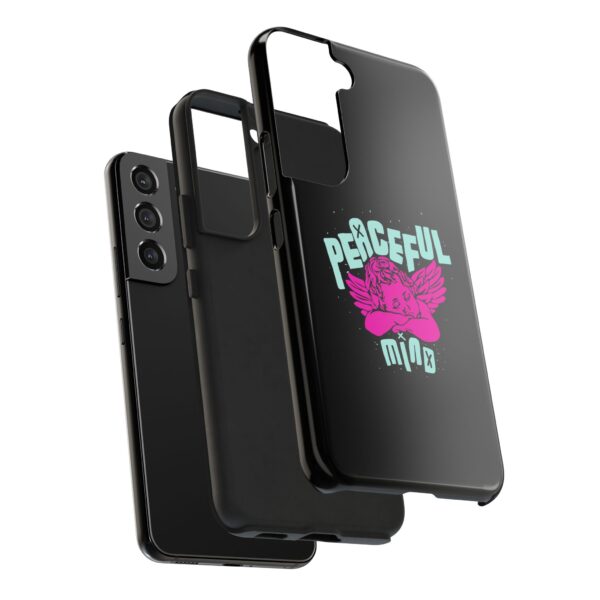 Peaceful Mind Angel Graphic iPhone Case – Chamuel Celestial Art | Angelcore Aesthetic
