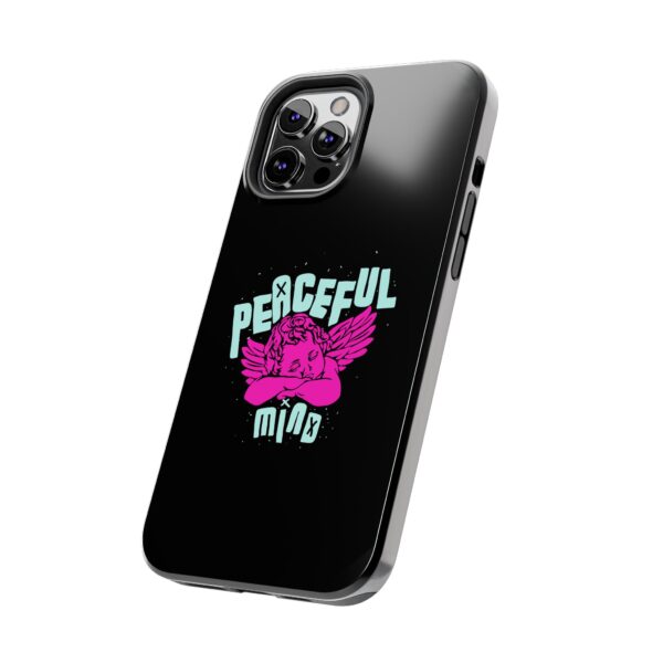 Peaceful Mind Angel Graphic iPhone Case – Chamuel Celestial Art | Angelcore Aesthetic