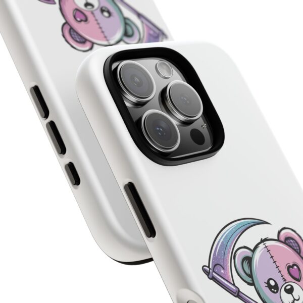 Pastel Goth Teddy Bear Phone Case – Creepy Cute Winged Bear with Scythe | Kawaii Goth Aesthetic Case