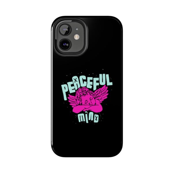 Peaceful Mind Angel Graphic iPhone Case – Chamuel Celestial Art | Angelcore Aesthetic