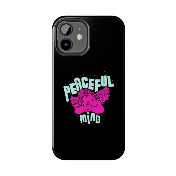 Peaceful Mind Angel Graphic iPhone Case – Chamuel Celestial Art | Angelcore Aesthetic