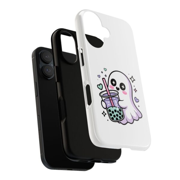 11126555352043047090_2048.jpeg Cute Ghost Boba Phone Case – Kawaii Bubble Tea Ghost Cover | Spooky Cute Aesthetic Case