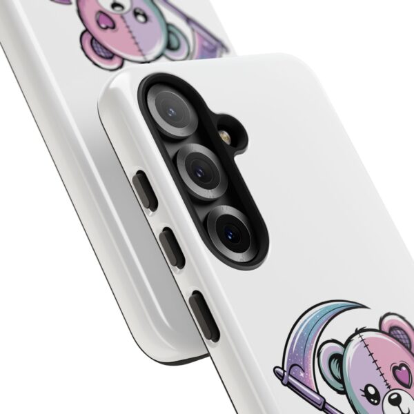 Pastel Goth Teddy Bear Phone Case – Creepy Cute Winged Bear with Scythe | Kawaii Goth Aesthetic Case