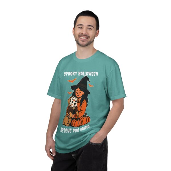 Spooky Rescue Dog Mom Shirt – Halloween Witch Dog Lover Tee | Funny Rescue Dog Mom Gift