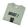 Funny Cat Graphic Tee – Spilled Coffee “What..” Shirt | Cute Cat Meme T-Shirt | Aesthetic Streetwear