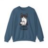 12482506801441025156_2048.jpeg Funny Cat Coffee Sweatshirt – Coffee Because Murder Is Wrong | Sarcastic Cat Lover Graphic