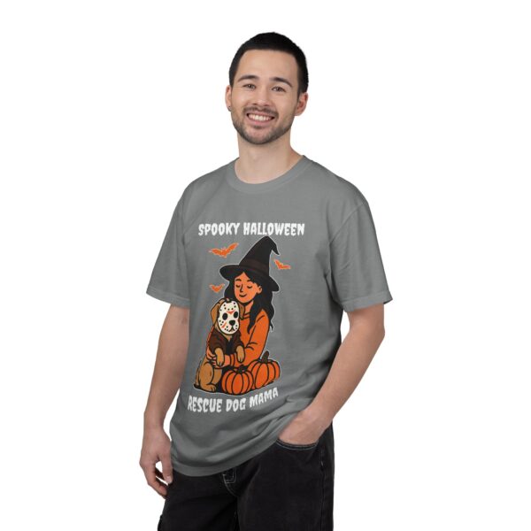 Spooky Rescue Dog Mom Shirt – Halloween Witch Dog Lover Tee | Funny Rescue Dog Mom Gift