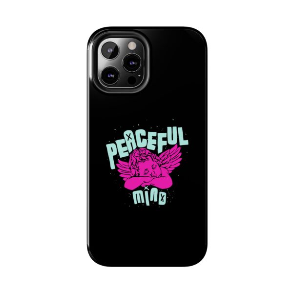 Peaceful Mind Angel Graphic iPhone Case – Chamuel Celestial Art | Angelcore Aesthetic
