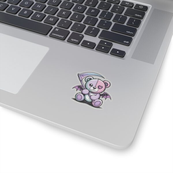 13039984384144272494_1200.jpeg Cute Pastel Goth Teddy Bear Sticker – Creepy Cute Winged Bear with Scythe | Kawaii Goth Vinyl Decal