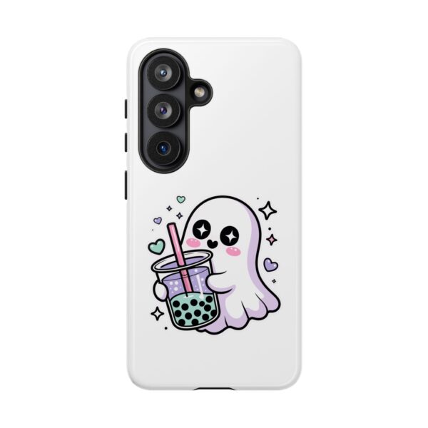 13063309642803998379_2048.jpeg Cute Ghost Boba Phone Case – Kawaii Bubble Tea Ghost Cover | Spooky Cute Aesthetic Case