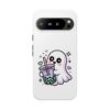 13103235541439003481_2048.jpeg Cute Ghost Boba Phone Case – Kawaii Bubble Tea Ghost Cover | Spooky Cute Aesthetic Case