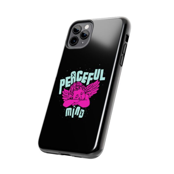 Peaceful Mind Angel Graphic iPhone Case – Chamuel Celestial Art | Angelcore Aesthetic