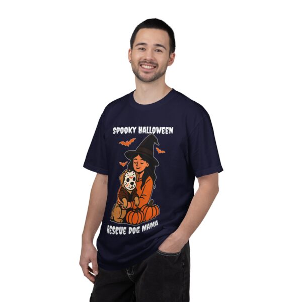 Spooky Rescue Dog Mom Shirt – Halloween Witch Dog Lover Tee | Funny Rescue Dog Mom Gift