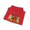 Halloween Dogs Hoodie – Cute Puppies with Pumpkins & Witch Hat Sweatshirt