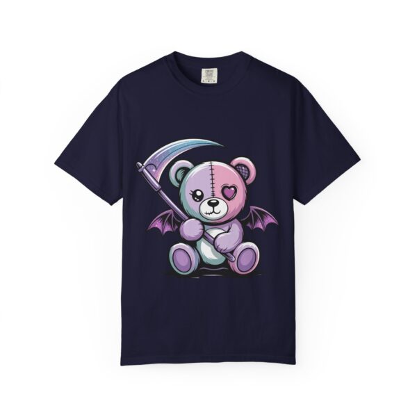 Pastel Goth Teddy Bear T-Shirt – Cute Dark Aesthetic Bear with Scythe | Creepy Cute Kawaii Goth Graphic