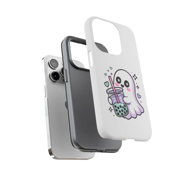 1385324440345942669_2048.jpeg Cute Ghost Boba Phone Case – Kawaii Bubble Tea Ghost Cover | Spooky Cute Aesthetic Case