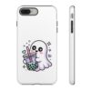 13974099976062272585_2048.jpeg Cute Ghost Boba Phone Case – Kawaii Bubble Tea Ghost Cover | Spooky Cute Aesthetic Case