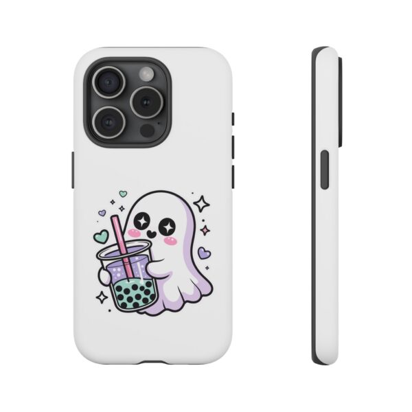 14224685560609801723_2048.jpeg Cute Ghost Boba Phone Case – Kawaii Bubble Tea Ghost Cover | Spooky Cute Aesthetic Case