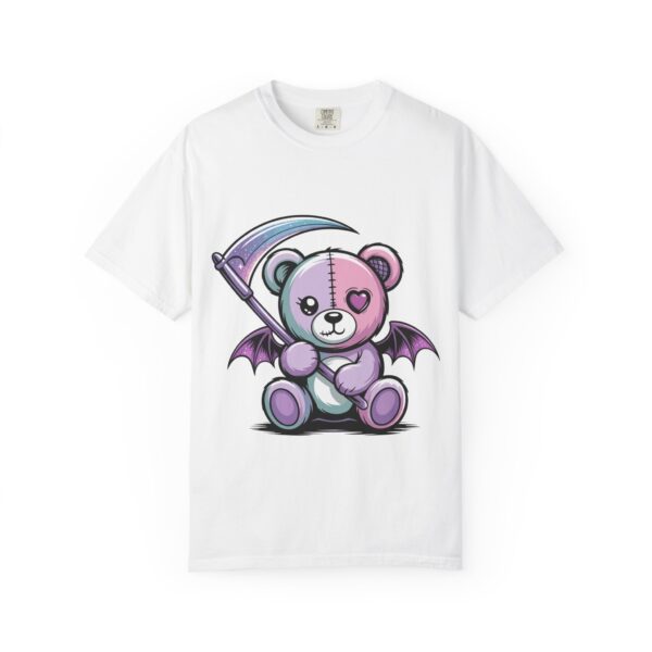 Pastel Goth Teddy Bear T-Shirt – Cute Dark Aesthetic Bear with Scythe | Creepy Cute Kawaii Goth Graphic