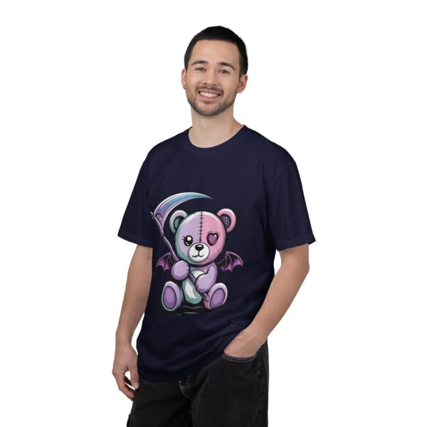 Pastel Goth Teddy Bear T-Shirt – Cute Dark Aesthetic Bear with Scythe | Creepy Cute Kawaii Goth Graphic
