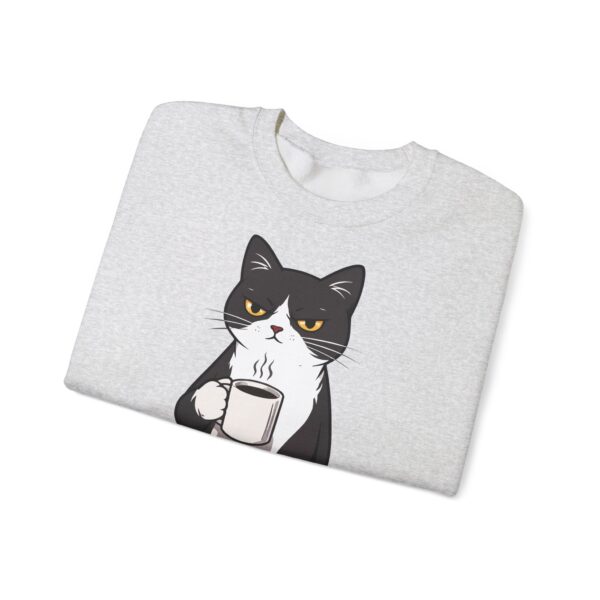 14414245419007248895_2048.jpeg Funny Cat Coffee Sweatshirt – Coffee Because Murder Is Wrong | Sarcastic Cat Lover Graphic