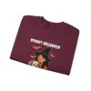 Witch Girl with Pumpkin & Dog Sweatshirt — Cute Halloween Crewneck