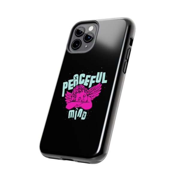 Peaceful Mind Angel Graphic iPhone Case – Chamuel Celestial Art | Angelcore Aesthetic