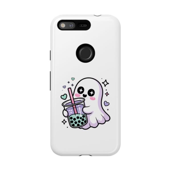 14819838524688639294_2048.jpeg Cute Ghost Boba Phone Case – Kawaii Bubble Tea Ghost Cover | Spooky Cute Aesthetic Case
