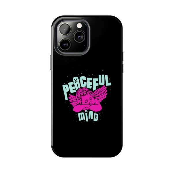 Peaceful Mind Angel Graphic iPhone Case – Chamuel Celestial Art | Angelcore Aesthetic