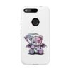 Pastel Goth Teddy Bear Phone Case – Creepy Cute Winged Bear with Scythe | Kawaii Goth Aesthetic Case