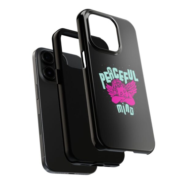Peaceful Mind Angel Graphic iPhone Case – Chamuel Celestial Art | Angelcore Aesthetic