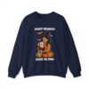 Witch Girl with Pumpkin & Dog Sweatshirt — Cute Halloween Crewneck