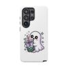 15671080657285345199_2048.jpeg Cute Ghost Boba Phone Case – Kawaii Bubble Tea Ghost Cover | Spooky Cute Aesthetic Case
