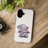 Pastel Goth Teddy Bear Phone Case – Creepy Cute Winged Bear with Scythe | Kawaii Goth Aesthetic Case