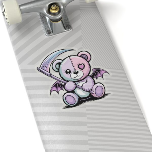 16303419902896933937_1200.jpeg Cute Pastel Goth Teddy Bear Sticker – Creepy Cute Winged Bear with Scythe | Kawaii Goth Vinyl Decal