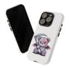 Pastel Goth Teddy Bear Phone Case – Creepy Cute Winged Bear with Scythe | Kawaii Goth Aesthetic Case