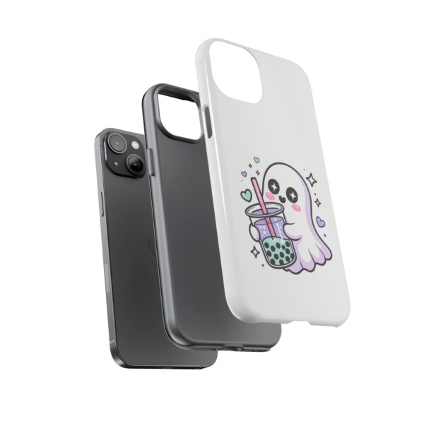 16657634672987455031_2048.jpeg Cute Ghost Boba Phone Case – Kawaii Bubble Tea Ghost Cover | Spooky Cute Aesthetic Case