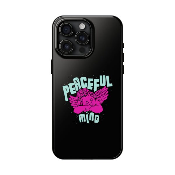 Peaceful Mind Angel Graphic iPhone Case – Chamuel Celestial Art | Angelcore Aesthetic