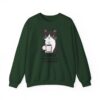 16720137018932563103_2048.jpeg Funny Cat Coffee Sweatshirt – Coffee Because Murder Is Wrong | Sarcastic Cat Lover Graphic