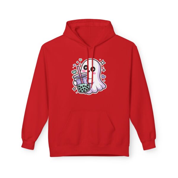 Cute Ghost Boba Hoodie – Kawaii Bubble Tea Ghost Canvas Hoodie | Spooky Cute Aesthetic Hoodie