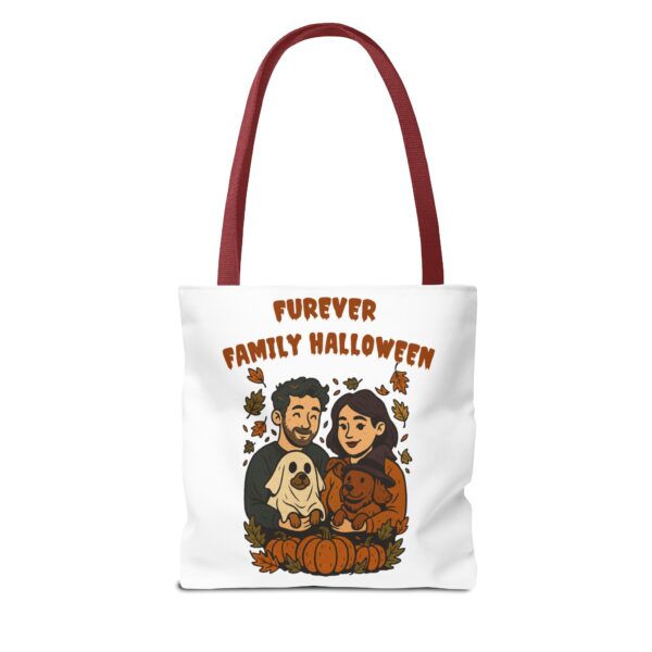 Halloween Dog Tote Bag — Dog Lover “Furever Family Halloween” Autumn Pumpkin Pet Tote