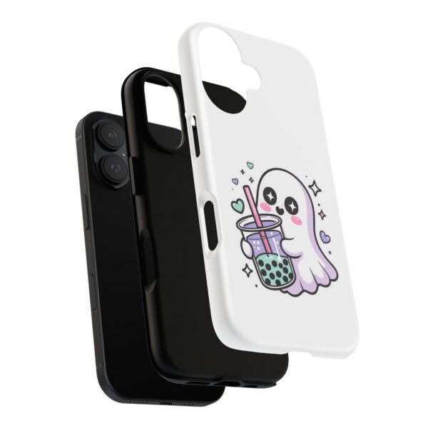 16821345015978959970_2048.jpeg Cute Ghost Boba Phone Case – Kawaii Bubble Tea Ghost Cover | Spooky Cute Aesthetic Case