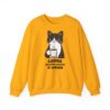 16892215535971668725_2048.jpeg Funny Cat Coffee Sweatshirt – Coffee Because Murder Is Wrong | Sarcastic Cat Lover Graphic