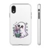 17190428790673041979_2048.jpeg Cute Ghost Boba Phone Case – Kawaii Bubble Tea Ghost Cover | Spooky Cute Aesthetic Case