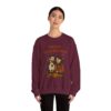 Halloween Family Sweatshirt — “Furever Family Halloween” Couple & Dog Pumpkin Crewneck