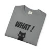 Funny Cat Graphic Tee – Spilled Coffee “What..” Shirt | Cute Cat Meme T-Shirt | Aesthetic Streetwear